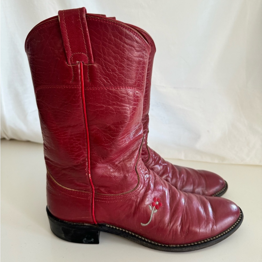 Nocona leather women’s cowboy boot VINTAGE 9